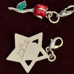 2 Disney Charms , Charmed in the Park Lobster Claw Clasp Beauty and the Beast